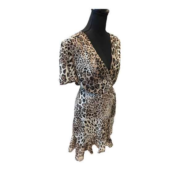 ASTR the Label Leopard Print Mini Dress Size Small - Picture 3 of 10